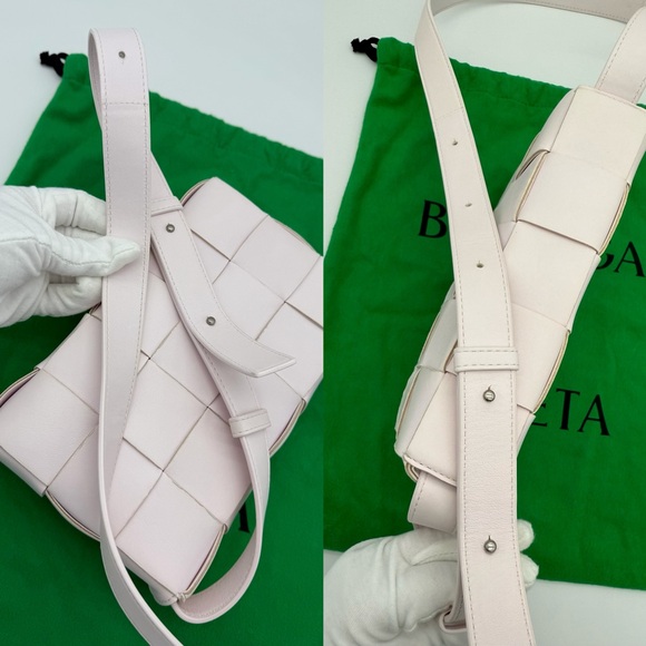 Authentic Bottega Veneer light pink small cassette bag - Picture 12 of 17